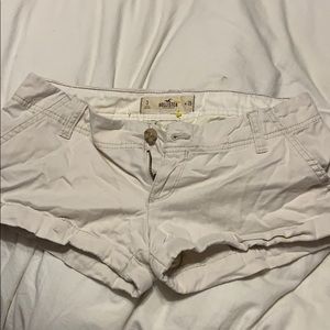 Hollister white shorts